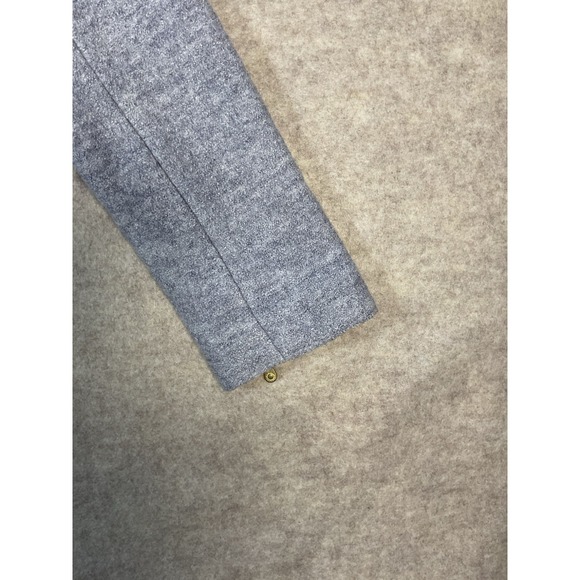 Banana Republic Womens Boiled Wool Moto Jacket Small Gray Full Zip 3 Pockets - Picture 5 of 7